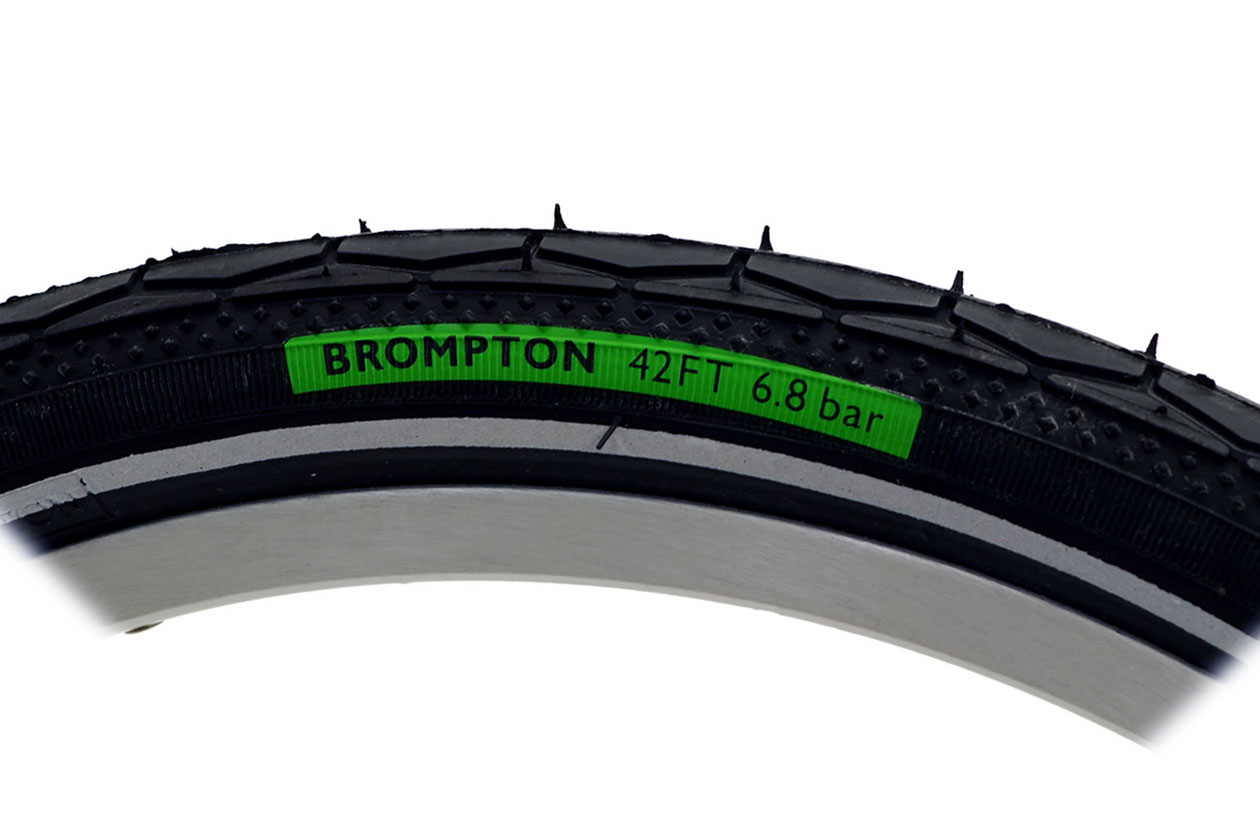 CYCLETECH-IKD : BROMPTON High Pressure KEVLAR belt tyre - Green