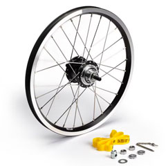 BROMPTON 3-Spd Rear Wheel BWR Double Wall Rim Black